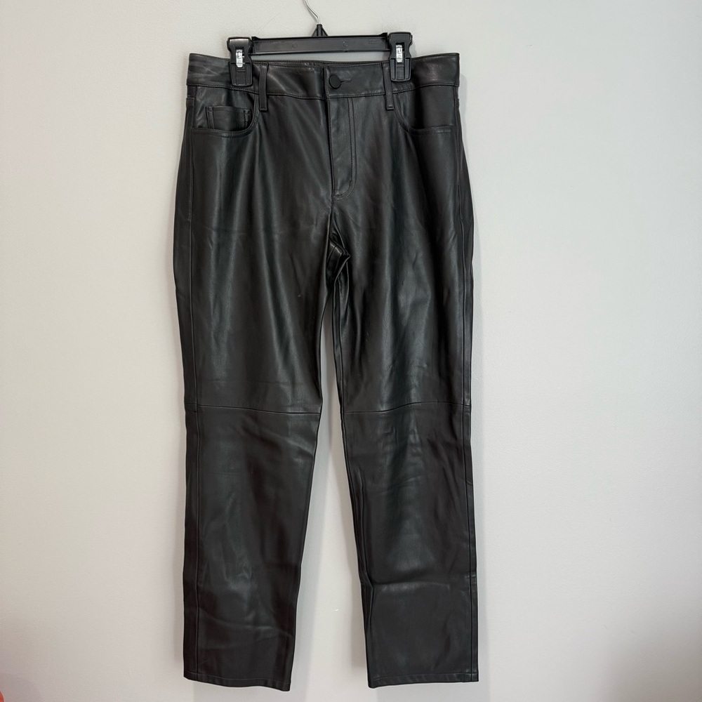 Ann Taylor Black Leather Pants